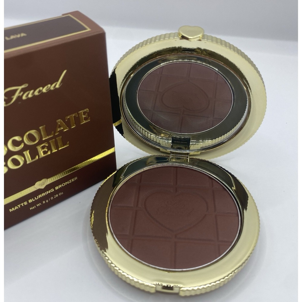 Too Faced Chocolate Soleil Matte Blurring Bronzer Chocolate Lava 8g/0.28oz NEW